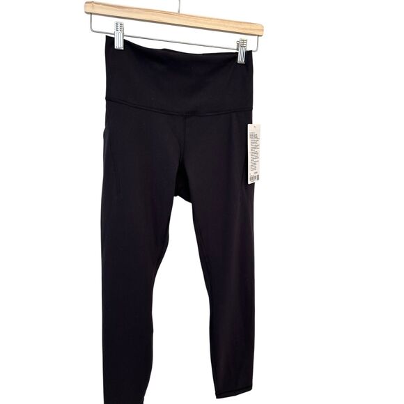 Lululemon Wunder Train HR Tight with Pockets 25"size 8 Black NWT Authentic - Picture 6 of 8